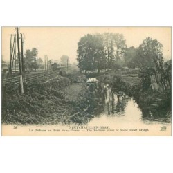 76.NEUFCHATEL EN BRAY.n°17531.LA BETHUNE AU PONT SAINT PIERRE.TRAIN