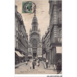 CAR-AABP9-76-0652 - LE HAVRE - Eglise saint-michel et rue d'igouville