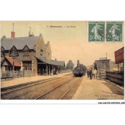 CAR-AABP10-76-0754 - MAROMME - La gare - Train