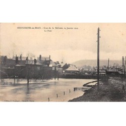 76 - NEUFCHATEL EN BRAY - SAN46774 - Crue de la Béthune - 24 Janvier 1910 - Le Pont