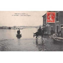 77 - VALVINS - SAN25902 - Crue de la Seine 1910 - Café Tabacs - Bignon