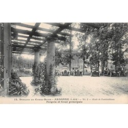 77 - ARBONNE - SAN57326 - Domaine de Corne Biche - Pergola et Cour Principale