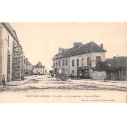 77 - MONTIGNY LENCOUP - SAN35783 - La Grande Rue - Place de l'Eglise