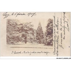 CAR-ABAP7-77-0697 - ST LAURENT - vue du jardin sous la neige - carte photo