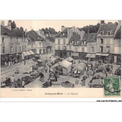 CAR-AAGP8-77-0707 - CRECY-EN-BRIE - Le Marché