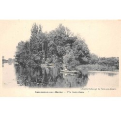 77. n° 104516 . sammeron sur marne .l ile notre dame .
