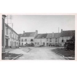 77. n° 104483 . beautheil .carte postale photo .attelage .
