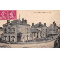 77. n° 104546 . citry .la mairie et les ecoles .