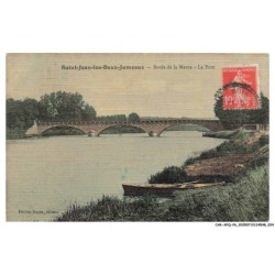 CAR-AFQP6-0300-77 - SAINT-JEAN-LES-DEUX-JUMEAUX - Bords de la marne - Le pont