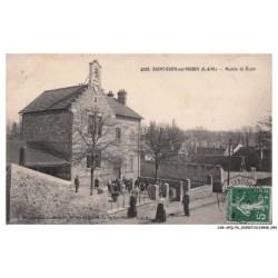 CAR-AFQP6-0335-77 - SAINT-OUEN-SUR-MORIN - Mairie et école