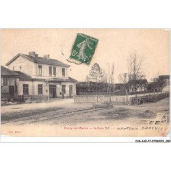 CAR-AAEP7-77-0662 - SAACY-SUR-MARNE - la gare - Carte vendue en l'etat