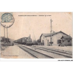 CAR-AAEP7-77-0664 - RAMPILLON - interieur de la gare - Train - Carte vendue en l'etat