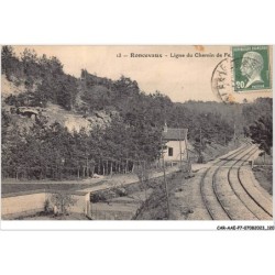 CAR-AAEP7-77-0681 - RONCEVAUX - la ligne du chemin de fer