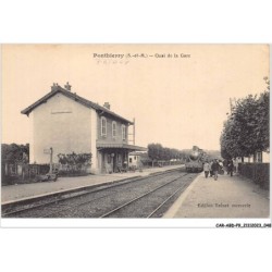 CAR-ABDP9-77-0919 - PONTHIERRY - QUAI DE LA GARE - TRAIN
