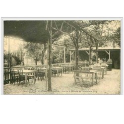 77.MONTIGNY SUR LOING.VUE DE LA TERRASSE DE L'HOTEL DU COQ