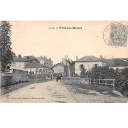 77. n° 105113 .pont aux dames .entree du village .