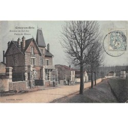 77. n° 105163 .crecy en brie .avenue de bel air .porte de meaux .en letat decollement .