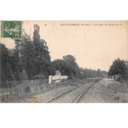 77. n° 105053 .saint germain .la ligne de chemin de fer .