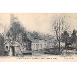 77. n° 105008 .jouy sur morin .papeterie du marais .cour de l usine .