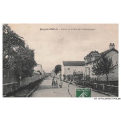 CAR-ADYP16-1093-77 - JOUY-LE-CHATEL - Entrée de la rue de la gendarmerie