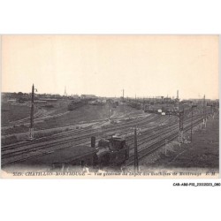 CAR-ABGP10-1032-92 - CHATILLON-MONTROUGE - Vue générale du depot des marchandises de Moutrouge - Train
