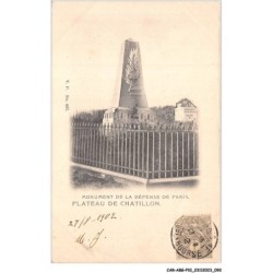 CAR-ABGP10-1038-92 - CHATILLON - Monument de la défense de Paris
