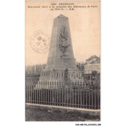 CAR-ABGP10-1021-92 - CHATILLON - Monument élévé à la mémoire des défenseurs de Paris