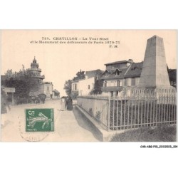 CAR-ABGP10-1044-92 - CHATILLON - Tour Biret et le monument des défenseurs de Paris