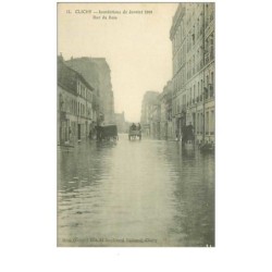 92.CLICHY.n°86.INONDATIONS DE JANVIER 1910.RUE DU BOIS.