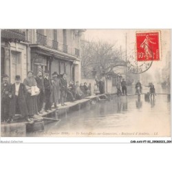 CAR-AAVP7-92-0410 - LA CRUE DE LA SEINE - Janvier 1910 - Ile saint-denis-sur-genneviers- Boulevard d'asnières