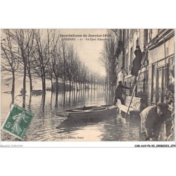 CAR-AAVP6-92-0363 - ASNIERES - Inondations de janvier 1910 - Le quai d'asnières