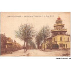 CAR-ABEP10-0891-92 - CHATILLON - La route de versailles et la tour Biret