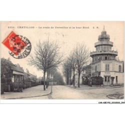 CAR-ABEP10-0890-92 - CHATILLON - La route de versailles et la tour Biret