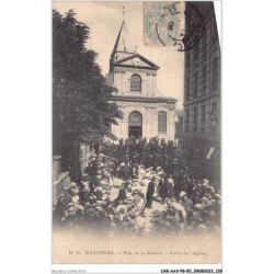 CAR-AAVP8-92-0554 - NANTERRE - Fête de la rosière - Sortie de l'église