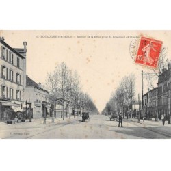 92 - BOULOGNE SUR SEINE - SAN25038 - Avenue de la Reine prise du Boulevard de Strasbourg