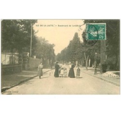 92.NEUILLY.n°15065.ILE DE LA JATTE.BOULEVARD DE LEVALLOIS