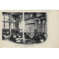 92 .n° 106717 . issy les moulineaux . salle de dessin .ecole .saint nicolas .