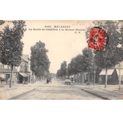 92 .n°109211. malakoff . attelage .la route de chatillon a la maison blanche