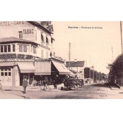92 .n° 106710 . garches .hotel cafe tabac au pavillon des fleurs .boulevard de st cloud .attelage .