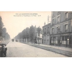 92.n°58705.la garenne colombes.boulevard de la république et la poste