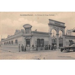 92. n°52313 . levallois perret .la fabrique de cirage rouland . usine . metier