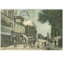 92.COLOMBES.n°13745.AVENUE DE GENNEVILLIERS.HOTEL DE LA GARE.HOTEL DE L'OUEST.RESTAURANT DE LA GARE.