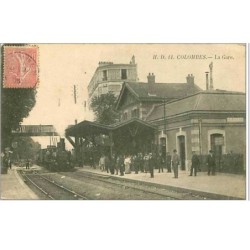 92.COLOMBES.LA GARE.TRAIN