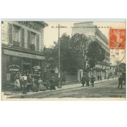 92.COLOMBES.n°13744.AVENUE DE GENNEVILLIERS PRES LA GARE.RESTAURANT DE LA GARE.