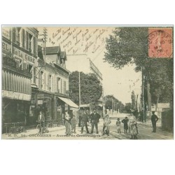 92.COLOMBES.n°13743.AVENUE DE GENNEVILLIERS.HOTEL DE LA GARE.HOTEL DE L'OUEST....