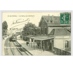 92.COLOMBES.LES VALLEES.LA GARE, VUE INTERIEURE.TRAIN