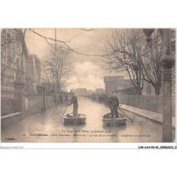 CAR-AAVP8-92-0485 - LA CRUE DE LA SEINE - 30 janvier 1910 - COLOMBES - Rue guerlain