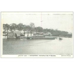92.COLOMBES.JANVIER 1910.CARREFOUR DES 4 ROUTES