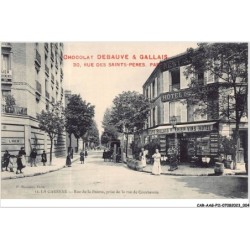 CAR-AAGP11-92-0999 - LA GARENNE - Rue de la Pointe - Prise de la Rue de Courbevoie - Publicite Chocolat Debauve-Gallais