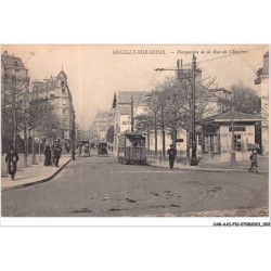 CAR-AAIP10-92-0864 - NEUILLY SUR SEINE - Perspective de rue de Chartres - Tramway